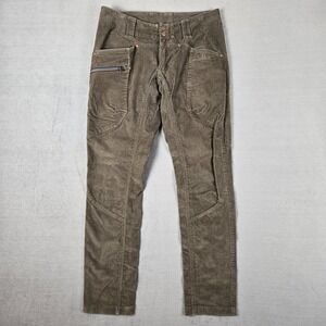 State of Elevenate Apres Cord Mens Small Corduroy Brown Pants Cargo Tapered‎